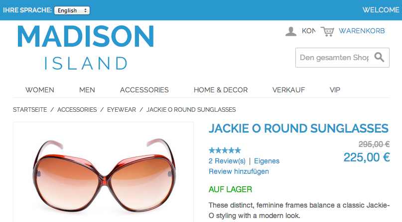 Magento und sein Responsive Theme