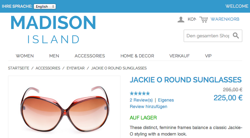 Magento und sein Responsive Theme
